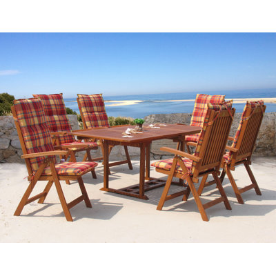 Garten Living 6-Sitzer Gartengarnitur Bristol Ridge mit Polster